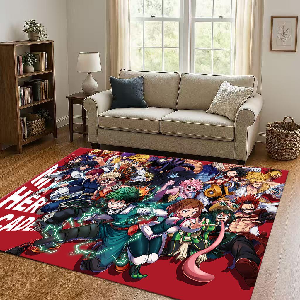 Anime My Hero Academia Bakugou Deku Kreskówka Salon Antypoślizgowy Dywanik Dywan do Sypialni Pokoju Zabaw Sofa, Dekoracja Domu Wycieraczka
