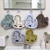 Cartoon Horse Hand Towel Washable Absorbent Hand Towel Cute Pony Towel with Hanging Loop