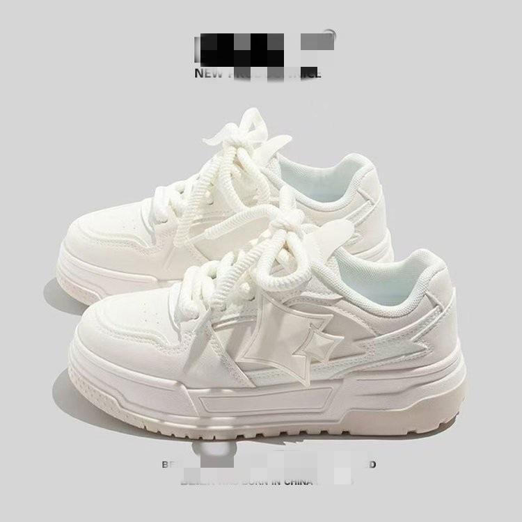 Campus Style Platform Bread Shoes Spring New Chic Niche Student Breathable Leisure Sports Board