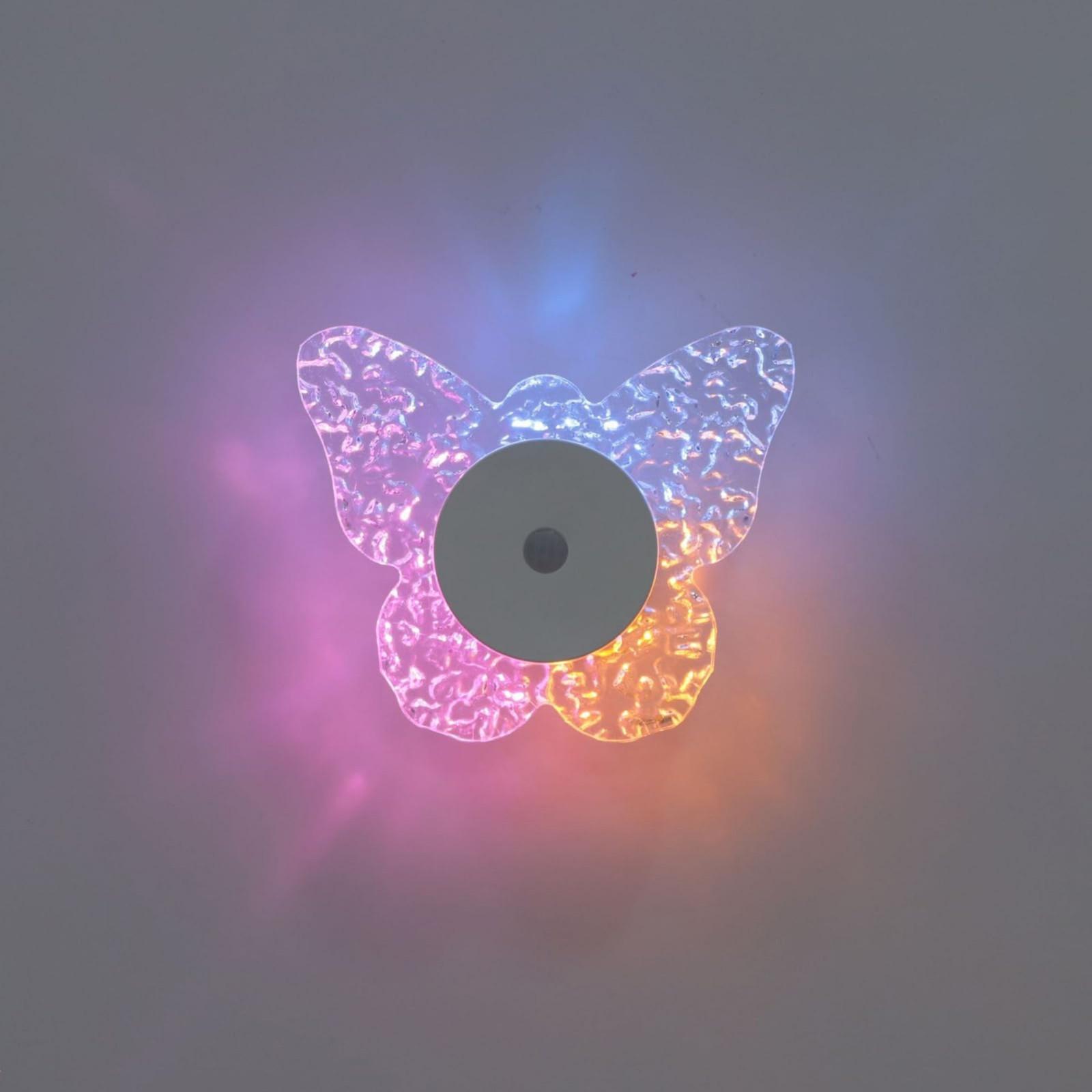

Butterfly Wall Lamp Night Light Human Body Sensing Wiring-Free Magnetic Base Special Dimming One Size