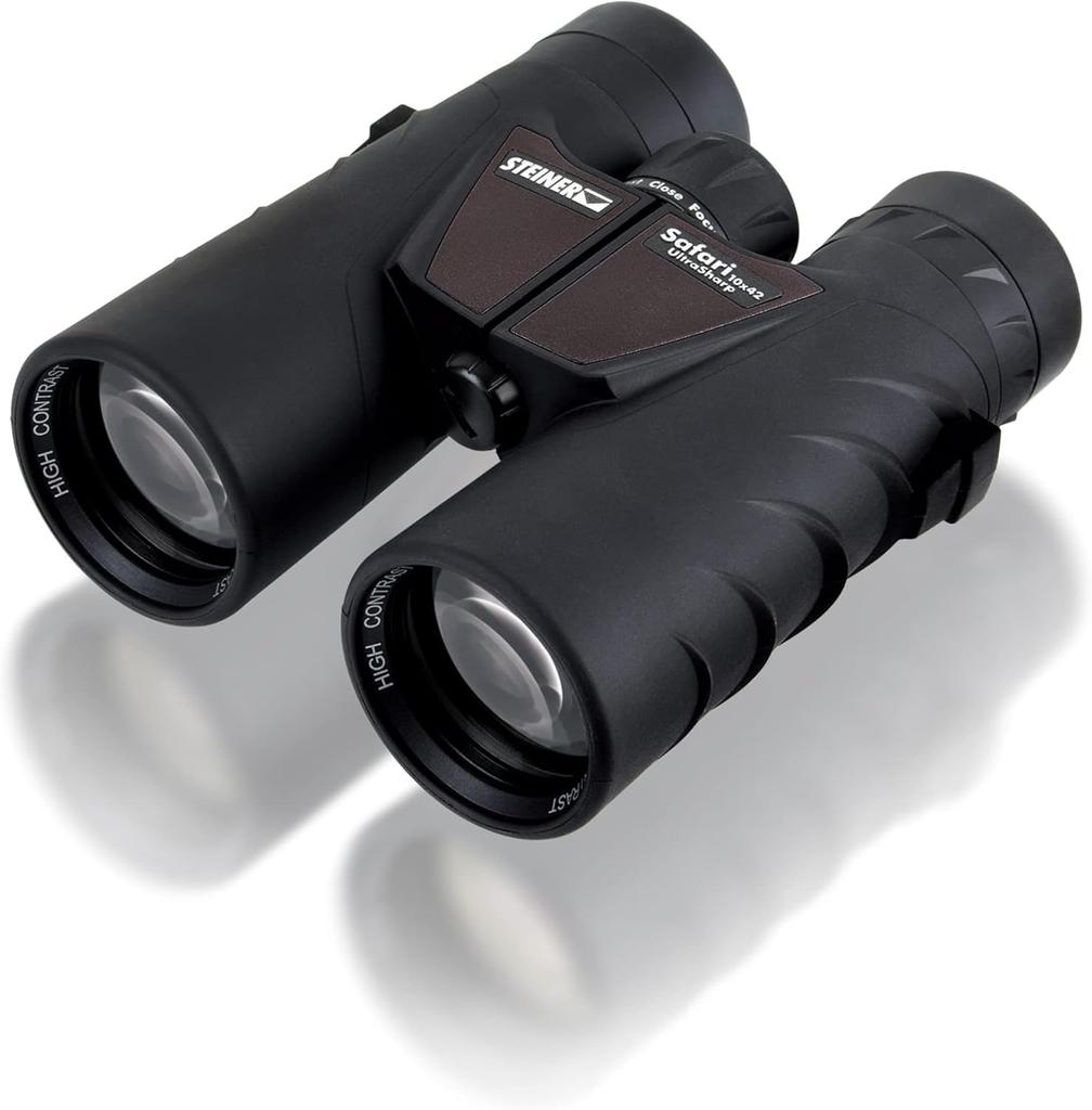 Steiner Safari UltraSharp 10x42 10x 42mm NBR Rubber High Bright Field of Ideal for and Nature Observation Binoculars, Magnification, Lens, Waterproof,