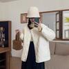 White duck down light rhombus grid down jacket women's gourd autumn and winter clothing new high-end large-size loose round neck jacket