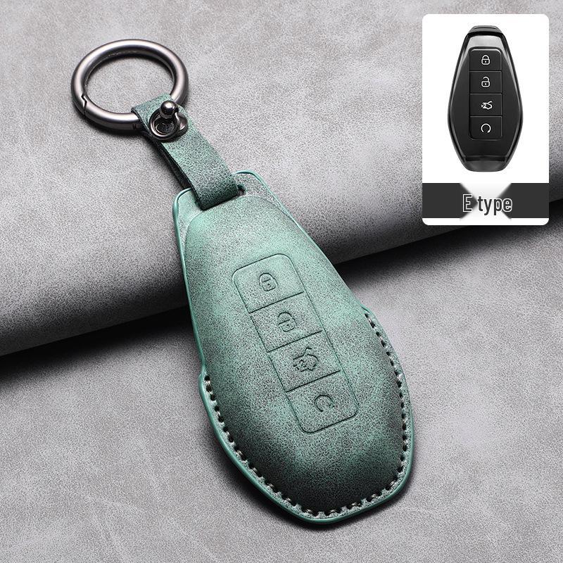 High-End Faux Suede Protective Shell for BYD D9 Car Key