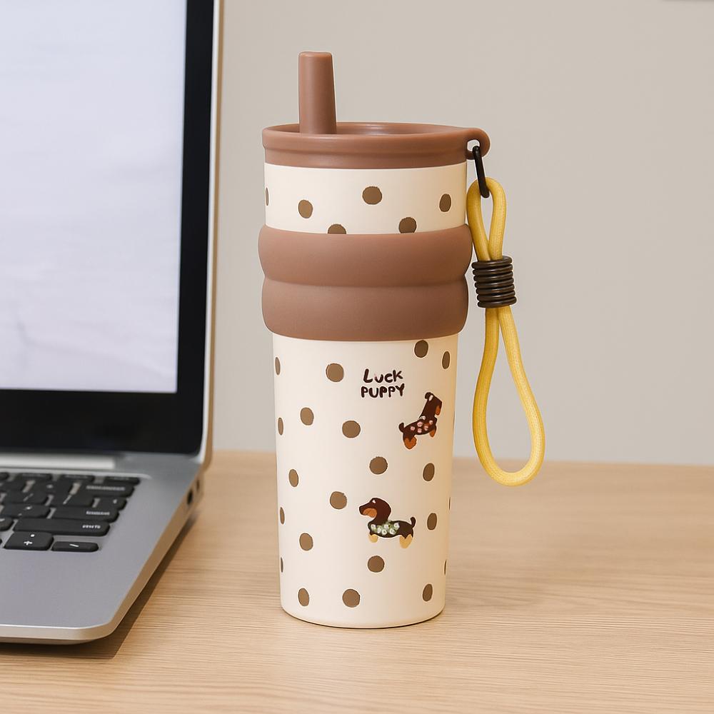 Stainless Steel Insulation Cup High-Capacity Vacuum Flask Portable Vacuum Cup  Travel