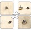 1 Set Shirt Sweater Shank Button Replacement Clothes Blouse Coat Hat Rhinestone Metal Buttons Brooch Pin Badge Sewing