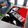 Tappeto Classico Scarface Tony Montana Movie Art per Camera da Letto Soggiorno Divano Decorazione Zerbino per Casa, Grande Tappeto Antiscivolo per Bambini
