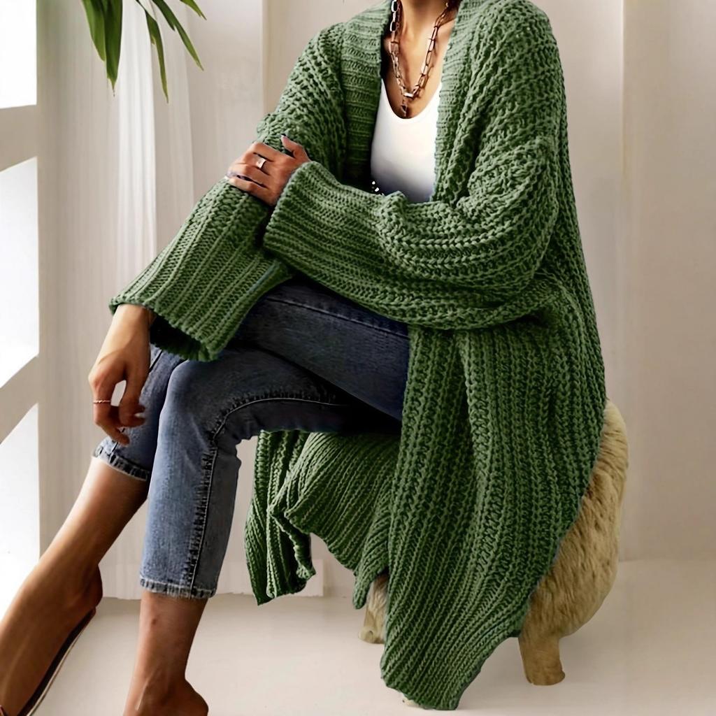 Women's Cardigan, Solid Color for Fall and Winter