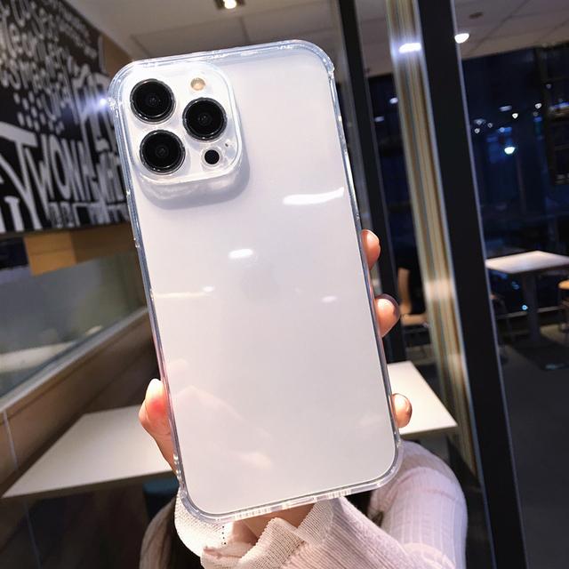 Clear Ultra Thin Silicone Phone Case For Iphone 14pro 13 12 11 Pro Max Xs Max Xr 14 Plus Transparent Soft Shockproof Back Cover
