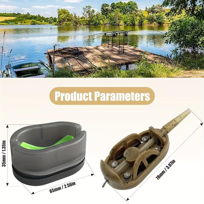 2/5Pcs 20G/30G/40G/50G/60G Method Feeder Fishing Inline Feeder Carp Fishing Feeder Device Kit Feeder Carp Fishing Hair Rigs
