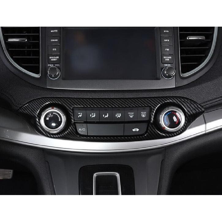 Fit For Honda CR-V EX Trim Center Console AC Switch Panel Carbon Fiber 2012-2016