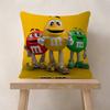 MMs Chocolate Candy Meme  Cushion Cover Pillow Cover Decor Pillowcase Printed Cushion Case for Couch
