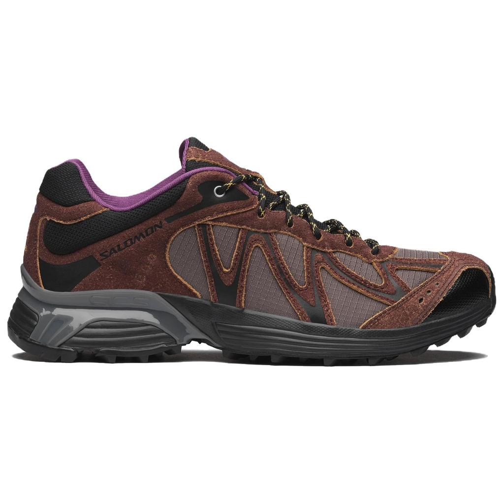 Herren Sneaker SALOMON XT WHISPER Niedrig geschnitten Laufschuhe Unisex Schokoladenbraun