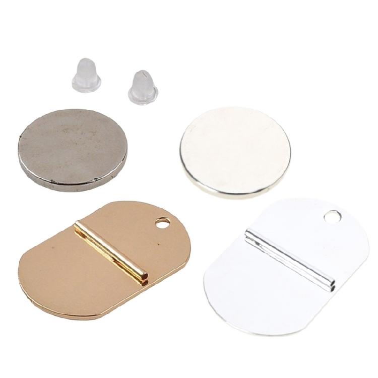 Metal Brooch Converter Invisible Pin Back Harm Free Clothing Magnet Buckle Portable Badge Fastener for Hijab Scarf