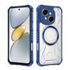 KEYSION Transparent Magnetic Case for TECNO Spark Go 1 1S Go 2025 Silicone+PC Heavy Duty Shockproof Phone Cover for Pop 9 4G
