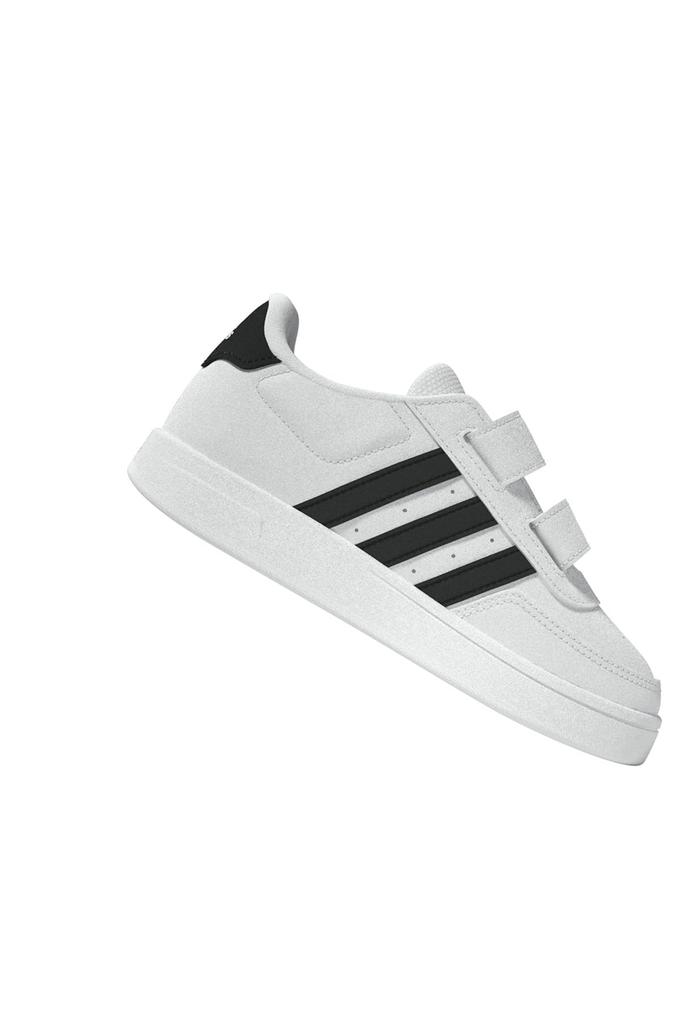 Adidas Breaknet Lifestyle Court Velcro Boys and Sizes Footwear Black Cm Kids' Sneakers, Two-Strap, Closure, Girls, 12-16.5cm, LSJ09, White/Core