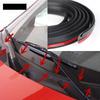 Car Seal Strip For Windshield Reduce Noise Front Windshield Weather Stripping Rubber Flexible H Type Smooth Surfaces Car