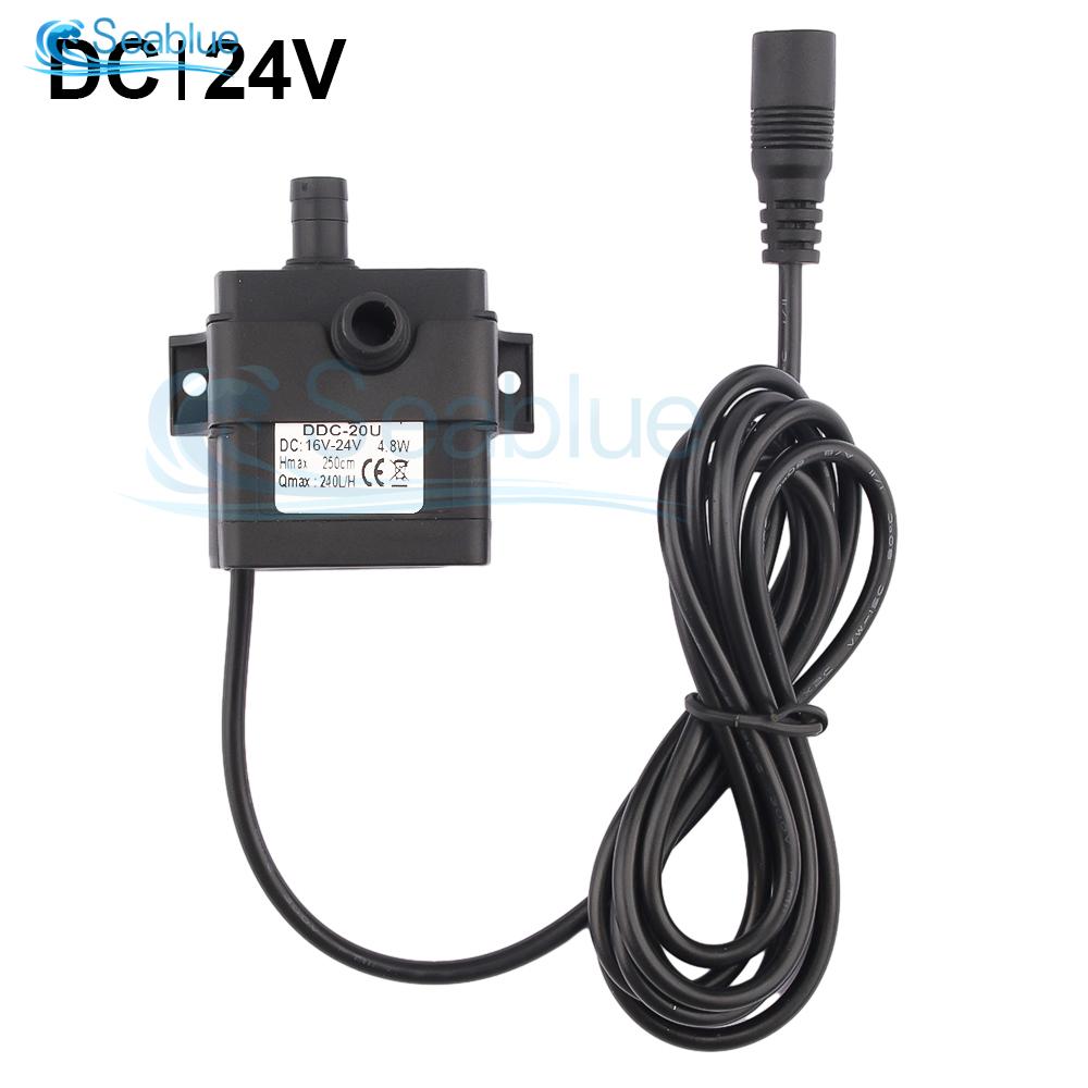 DC5-24V 240L/h USB Micro Water Pump Silent Brushless Motor Fish Tank Aquascape Artificial Fountain Hydroponic Vegetable Planting