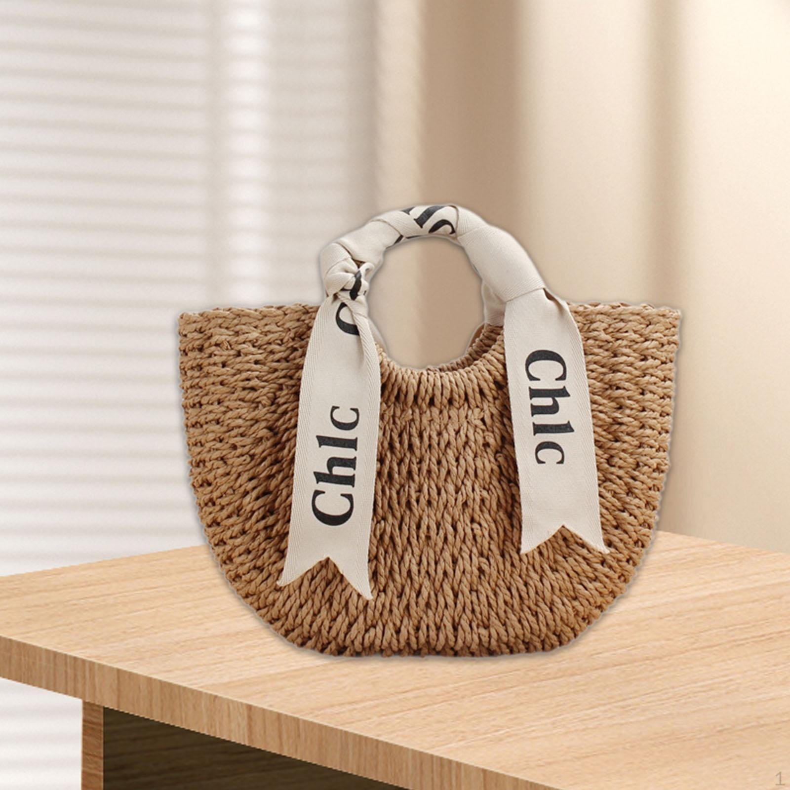 

Женская плетеная сумка в стиле бохо, ручная работа, для летних путешествий и отпуска 42cmx8cmx24cm