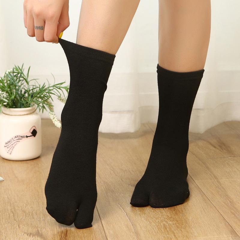 

Японские носки-сабо, хлопковые мужские и женские носки, сандалии, носки с двумя пальцами, носки-ниндзя, носки-кимоно KAWAI, носки-таби, носки с мешком для ног One Size