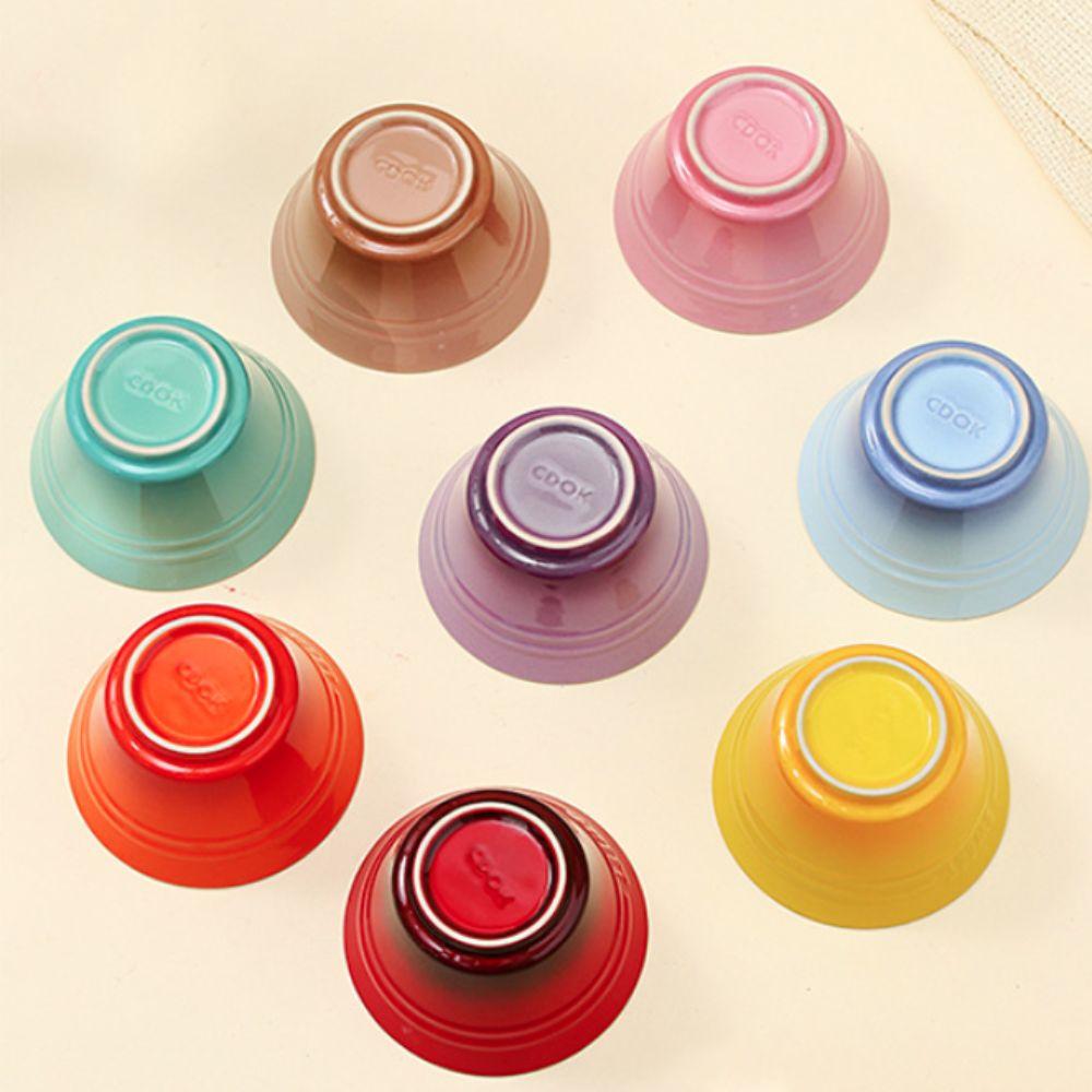 4.5 Inches Gradient Color Ceramic Rice Bowl Nordic Style Dessert Bowl Dining Bowl  Ice Cream