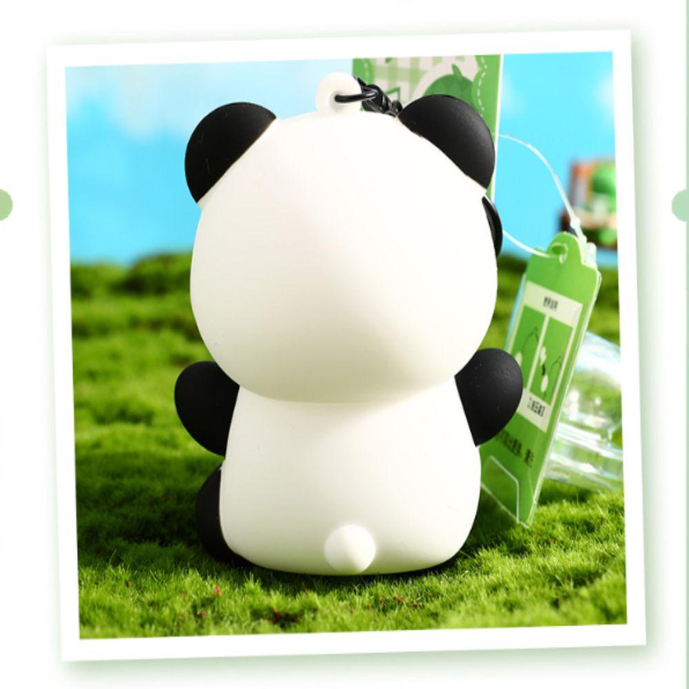 Cartoon Blowing Bubble Panda Keychain Kawaii Panda Jewelry Keychain Car Key Ring  Girl Boy Gift