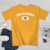Unisex SOUTH KOREA Flag Vintage Tshirt Tees Oneck T Shirts WoUnisex Boys 100 Cotton Short TShirt Unisex Nation Apply All Seasons