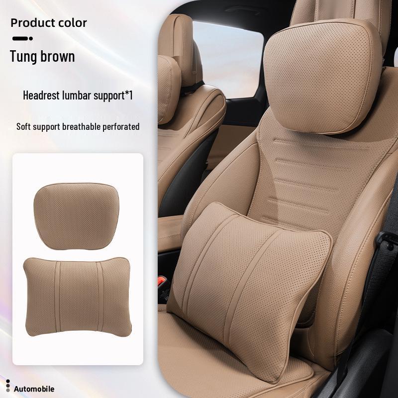 Luxurious Breathable Neck and Lumbar Seat Cushion Set for Maybach
