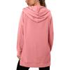 Felpa con cappuccio da donna S, tinta unita classica, con tasche, orlo spaccato, manica lunga