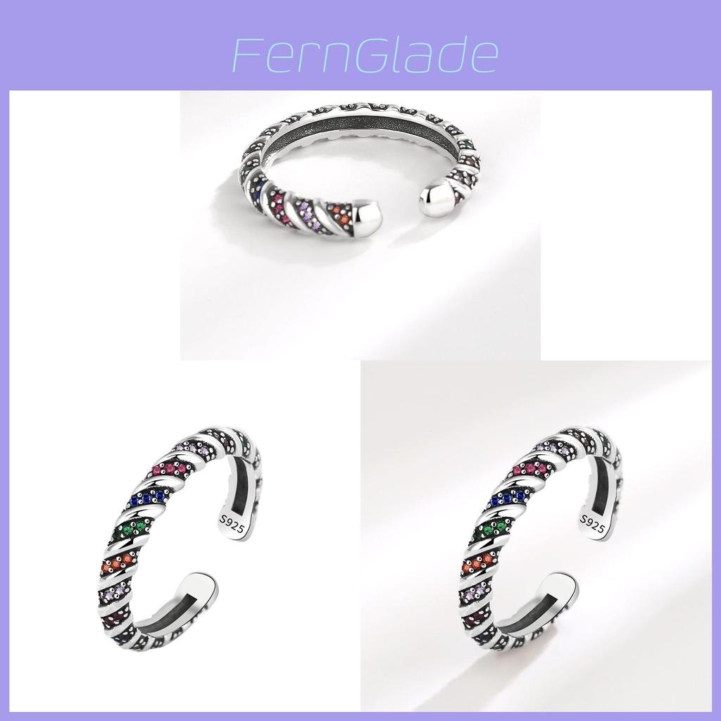 Geometric Silver Ring For Women With Adjustable Open Design And Vintage Style