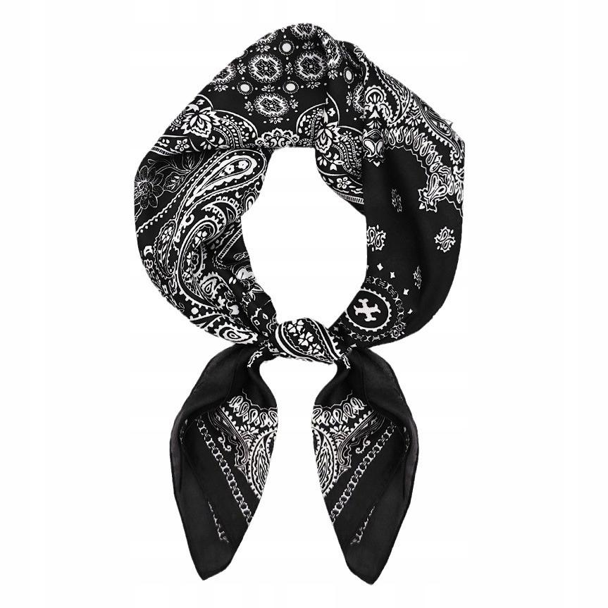 Scarf with print, women' synthetic silk, gift scarf, 70x70