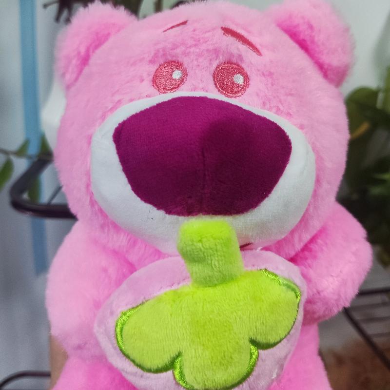 Strawberry Bear Plush Toy Cartoon Anime Pink Strawberry Bear Plush Doll Sleeping Pillow Giving Girlfriend Birthday Gift