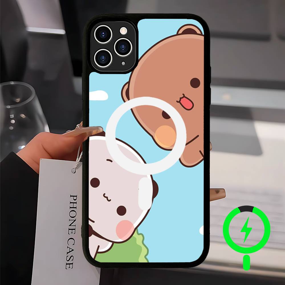 Bubu And Dudu Cute Cartoon Magnetic For Magsafe Phone Case For IPhone 17 Air 16 Pro Max 15 14 13 12 11 Protective Cover