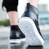 Men Rian Shoes Lace-Up High Top Ankle Boots Fashion Short Boots Thick Soles Black Green Waterproof Rain Boots Men Solid