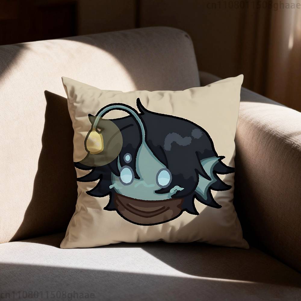 

P-Pressure Sebastian Solace Pillow Case Square Double-Sided Printing Short Plush Sofa Cushion Cover Bedroom Bedside Pillow 12x12Inch