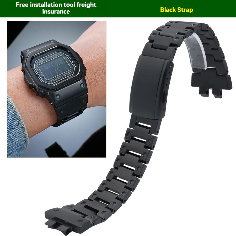 For G-SHOCK Casio Small Silver Block 3459 GMW-B5000 Modified Lightweight Titanium Alloy Strap Case High-Quality Accessories