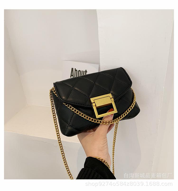 

Summer popular foreign style small bag women 2025 new diamond chain bag Internet celebrity messenger bag shoulder small square bag чорний