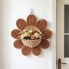 Panier suspendu Tournesol fait main Panier de rangement pour clés Panier tressé Salle de bain
