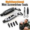 Wear-resistant Outdoor EDC Keychain Steel Material Portable Repair Tools  Multi-purpose