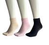 Mode Select with Yoga Sports Cotton Outer Set Women's Non-Slip Five-Toe Socks, 3-Pair Set, Reflexology, Socks, Socks, 100% Thread, 3-Pair (Colors
