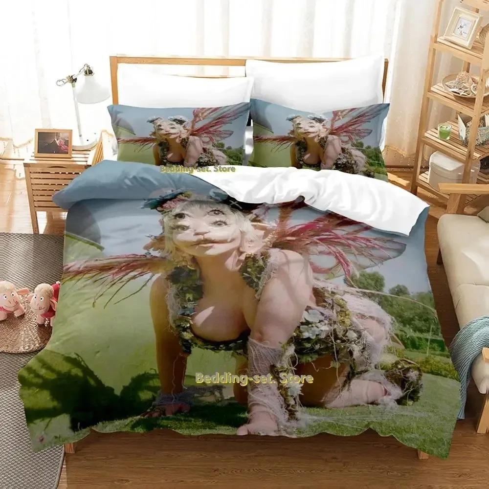 New Hip Hop Melanie Martinez Portals Bedding Set Cartoon Anime Three-piece Set Adult Kid Bedroom Duvetcover Sets 3D Kawaii Girls