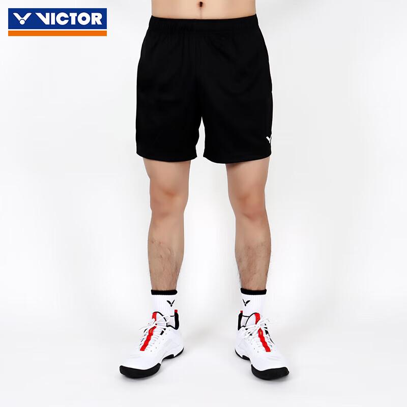 VICTOR R-59217/C Schwarze atmungsaktive Badmintonshorts