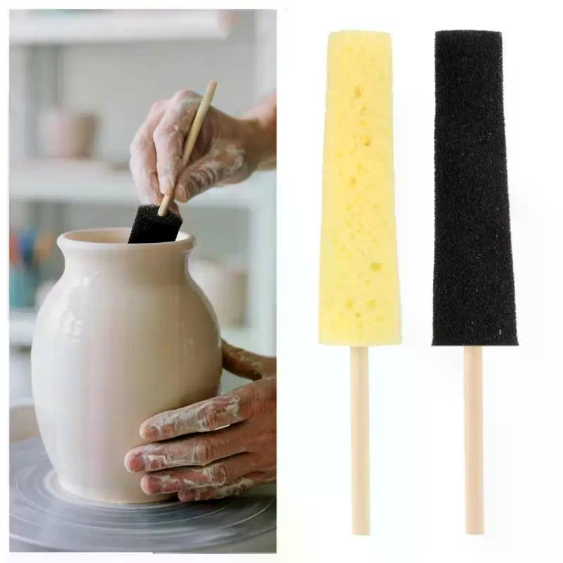 1/2PCS Pottery Pull Blank Tool Water Absorbing Sponge Stick DIY Ceramic Handicraft Blank Finishing Replenish Water Tool