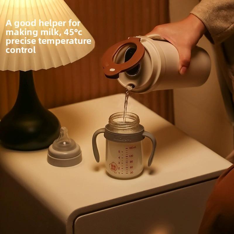 Hervidor de agua portátil eléctrico, taza térmica de viaje con pantalla digital, mini hervidor rápido