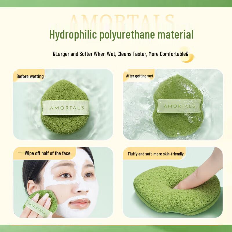 Artmiao Reusable Facial Cleansing Sponges (3-Count)
