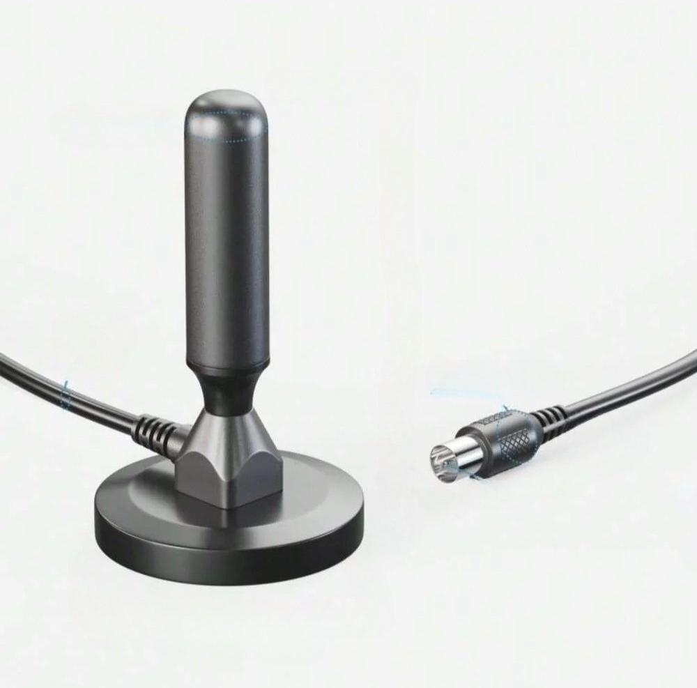 HD Digital TV Antenne - Innen/Außen mit Magnetfuß 360° Empfang für 4K 1080P HDTV Kostenlose Lokale Sender