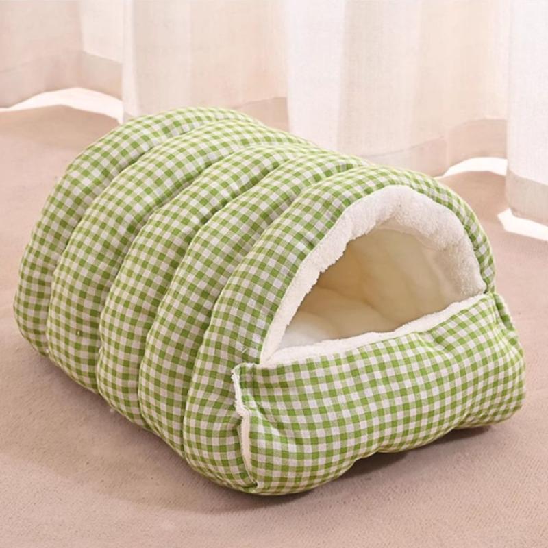 Pet Cat Dog House Indoor Winter Soft Warm Thickened Foldabl Cat And Dog Bed Semienclosed Cat Bed Cat Dog Nests Pet Supplies