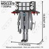 MOOXI Animeserie Skibidi Toalett Figurer Monitorfolk Lydmann Byggeklosser Modell MOC Kloss DIY Montessori Leke Barnegaver