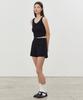 ITOV SEOUL 2Pcs Ribbon Ribbed Shorts Bk
