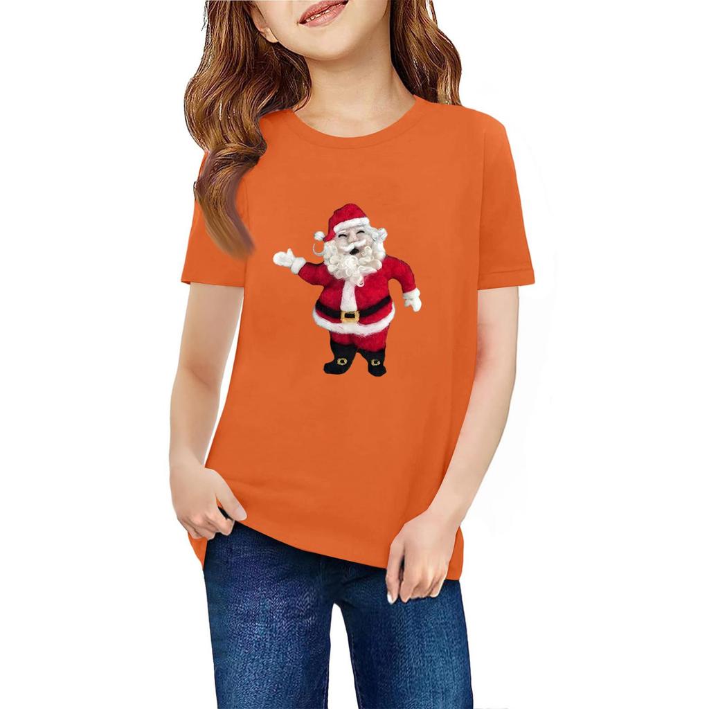 Barn Kortärmad Hals T-shirt Djurmönster Vardaglig Topp