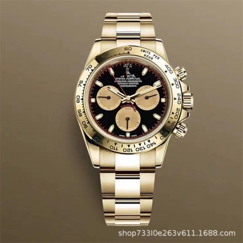 Montre Daytona Di Panda Bleu Glace Homme Montre Mécanique Entièrement Automatique Trois Compteurs Six Aiguilles Multifonctionnel Danny Road Chronographe
